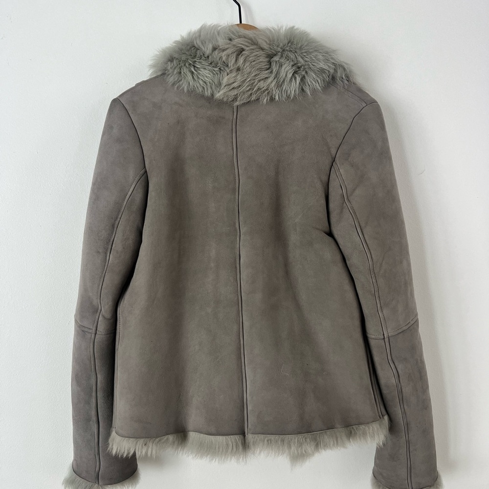 Mason Light Gray Shearling Jacket - Picture 8 of 8